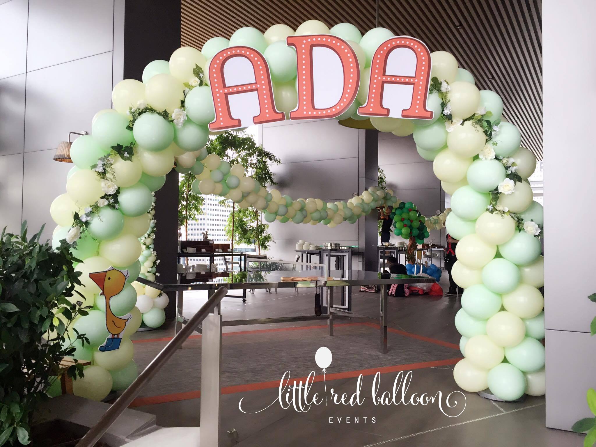 Ada s 1st Birthday  Party  Balloon Decorations  For 