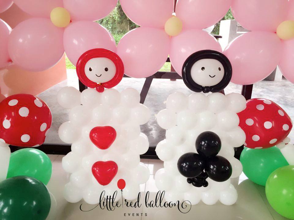 A Balloons Poker Balloon Alice Wonderland Theme Birthday Party